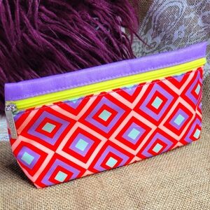 Clinique make up bag bright colors